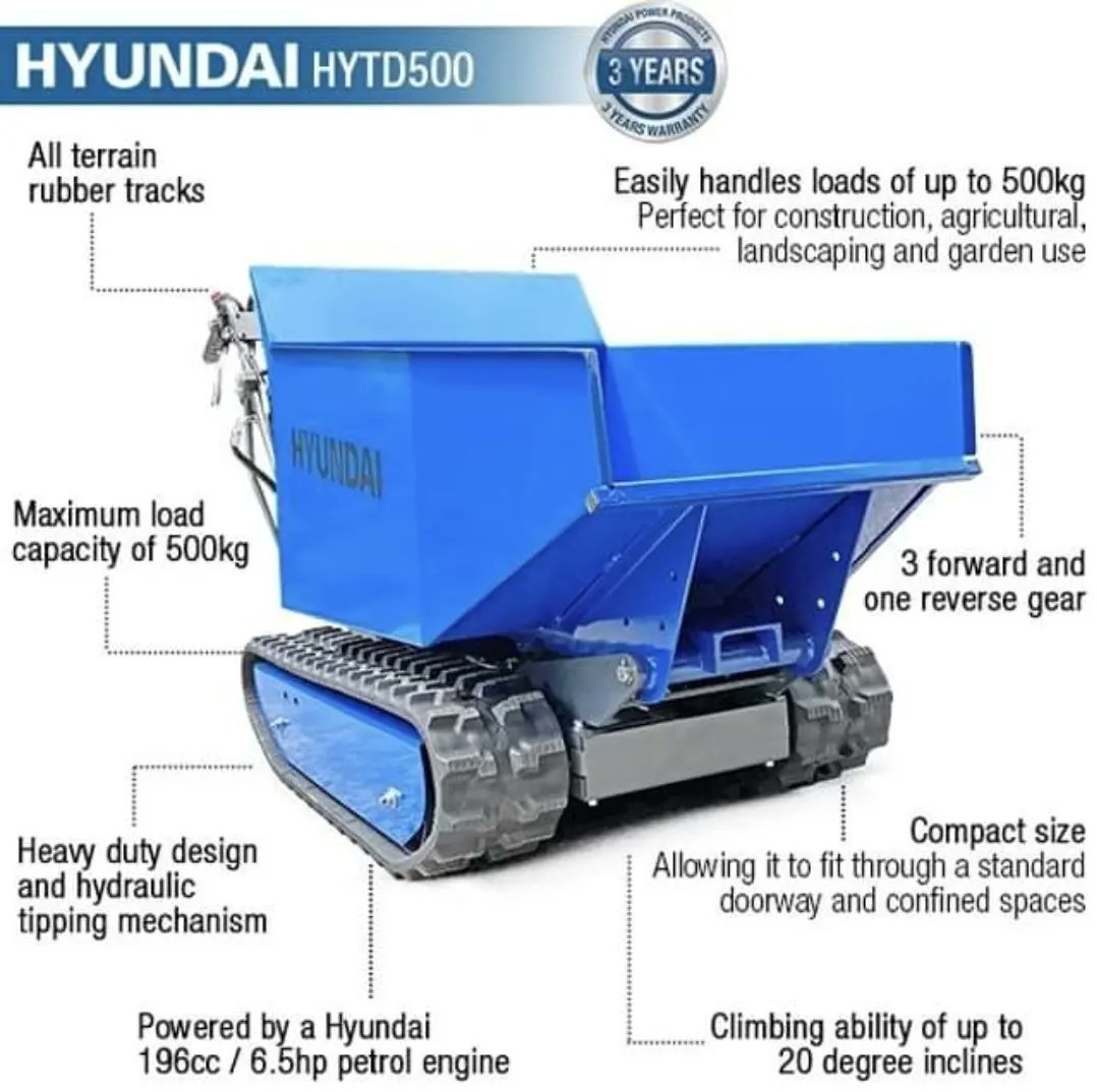 AgriInnovation's tweet photo. LIMITED TIME SPECIAL OFFER - New Hyundai Tracked Mini Dumper 500kg with Hydraulic Tip = £2106.66 + VAT * SAVE £526.67 * https://t.co/rQiHfn46eQ  IN STOCK NOW

#minidumper #minidumptruck #mucktruck #construction #constructionuk #builders #landscapegardening #equestrian #equinelife https://t.co/0PpxtRC1G3