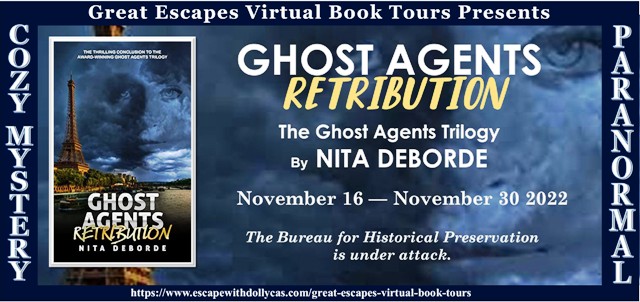 Christy41970's tweet photo. Visit my stop on the Ghost Agents: Retribution (The Ghost Agents Trilogy) by Nita DeBorde Great Escapes Book Tour! Read the author guest post that takes you on an agent ride along &amp; enter the #giveaway for the whole trilogy! @DebordeNita @dollycas https://t.co/8ngllvi1ee https://t.co/Pt90ggykg2