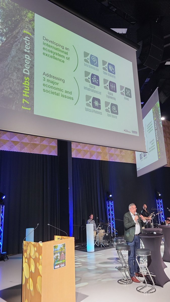 🔥 Convention 2022 <a href="/Pole_Systematic/">Pôle Systematic</a> 

 🎙️<a href="/jeanlucbeylat/">jean-luc beylat</a>, enjeux de la phase V :
📍mettre en visibilité les technologies #deeptech
📍les faire parler entre elles, générer des opportunités,
📍les deeptech sont celles dont a a besoin pour innover !
#innovation