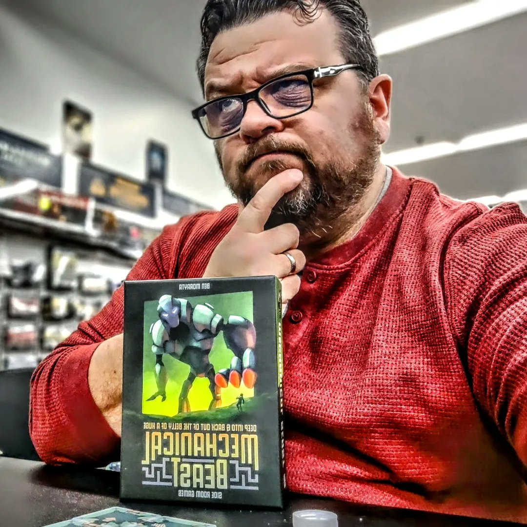 Mechanical Beast is a puzzle game from @sideroomgames. Sneak inside a rampaging robot, shut it down, find your way out before it collapses. Great game for those that enjoy Carcassonne. #boardgames #tabletopgames #bgg #boardgame #tabletopgame #modernboardgames #epicboardgames