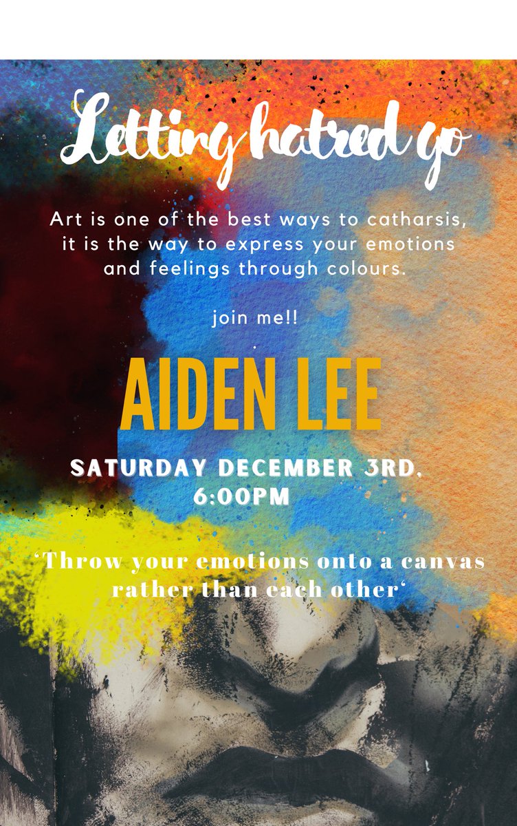 This is a messy art workshop, with splattering, painting, scratching, glueing, throwing, and layers. It’s an 🖤 emotional workshop to help you throw your emotions onto canvas - so that you don’t ever throw them on others. It’s a workshop to encourage love and acceptance. #art