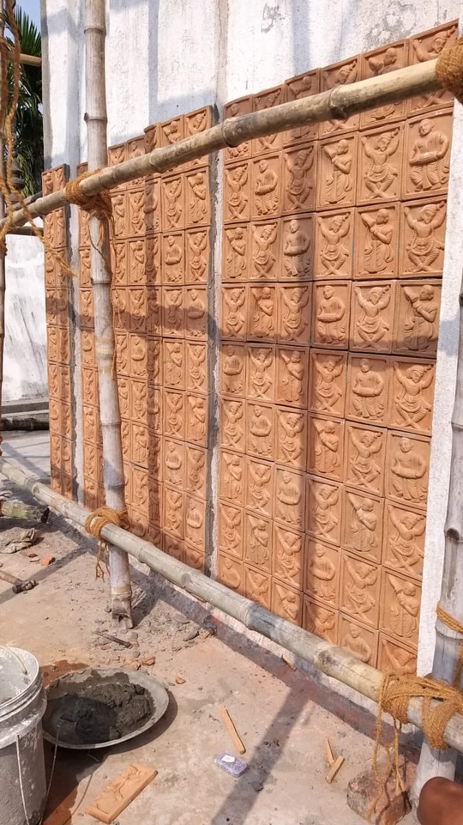 artscartindia's tweet photo. Our ongoing Terracotta Mural Project at #RadhaKrishna #Temple, Baruipur, #Kolkata #WestBengal
#artscart #Terracotta #mural #murals #muralist #artwork #artconsultant #artconsulting #commissionedartwork #commissionedart #commissionedwork #ArtProject #commissionedproject https://t.co/vksDtfixaU
