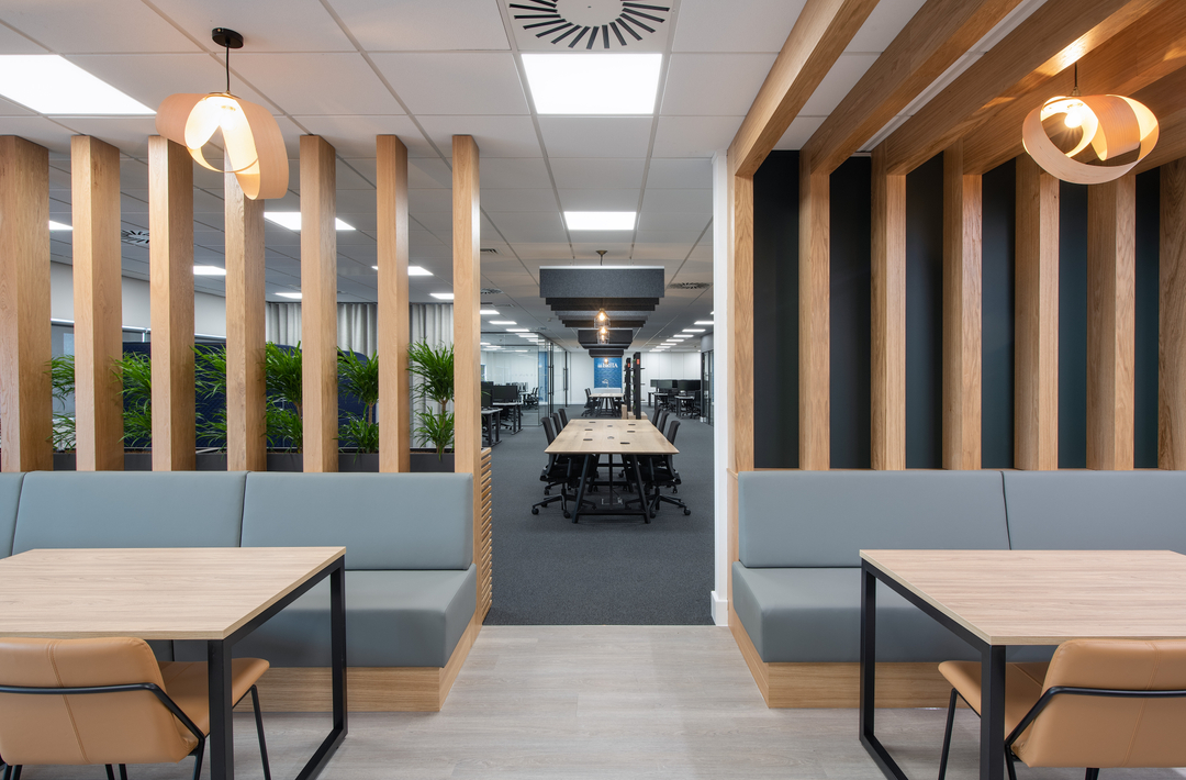 WeAreDenton's tweet photo. In this week's insights, we explore the perception of returning to an open-plan office and how to make the spaces work now office needs have changed. Find out more 👉https://t.co/BOhi5I9eeu #workplacedesign #officedesign #openplanoffice #fitout #agileofficespace #officeinteriors https://t.co/CfqzfCDGbe