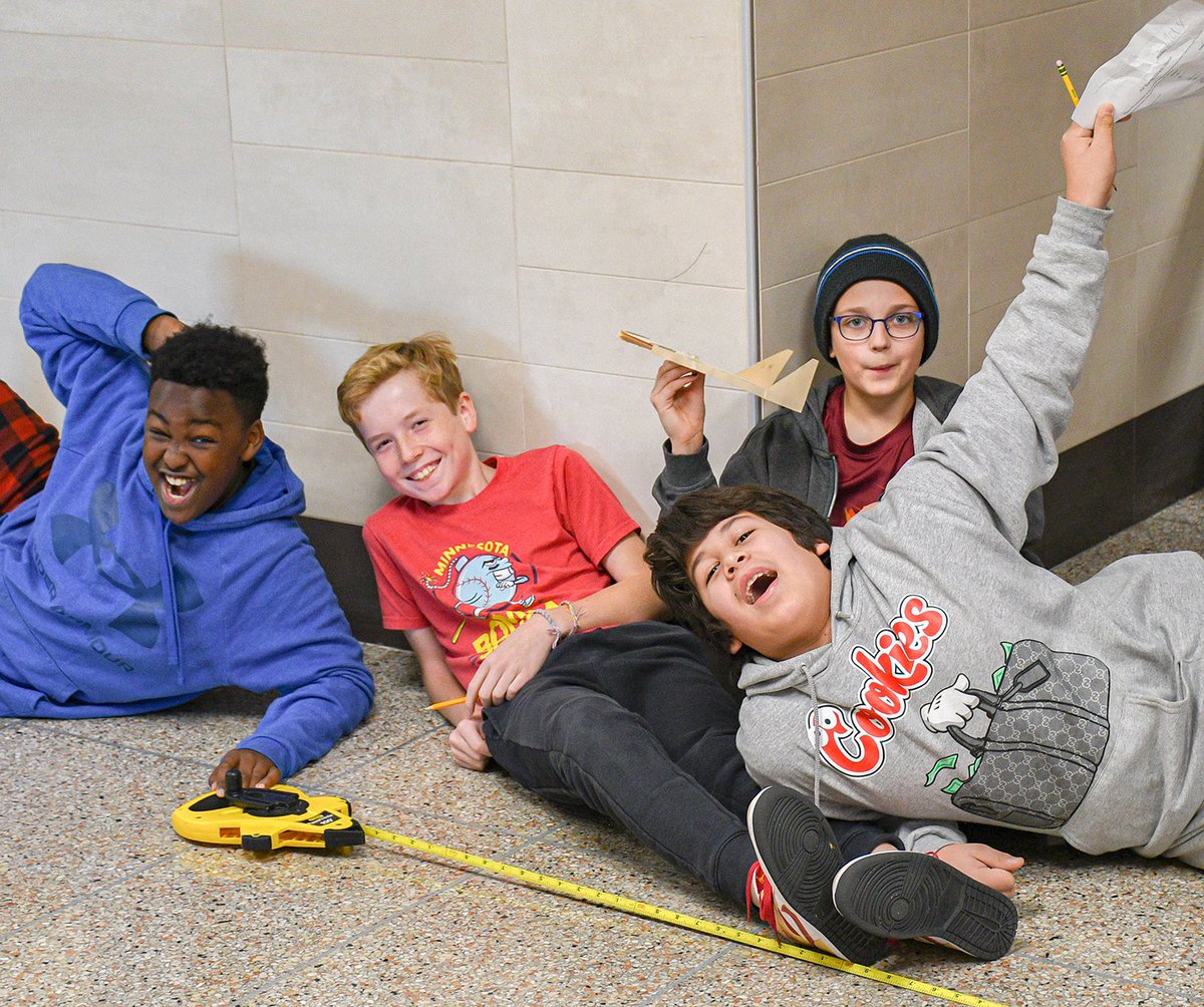 bps271's tweet photo. Mr. Bunkert’s class at @OGMSchool worked on a Skimmer project, where students used precise measuring skills using the metric or customary system.

Students selected a less familiar system &amp; crafted skimmers for launch to measure accurately - a vital skill for STEM pros. #CSinBPS https://t.co/80AV4Uzh5T