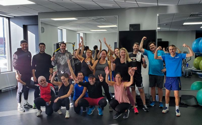 #Movember: Yesterday at Medicom Group, we sweated harder than usual, but for a good cause! Thanks to the generosity of ACE Athletik Club gym owner Alex Bolduc, we held a boot camp. Donations from the employees will be donated to the Movember foundation. #PrideInProtection