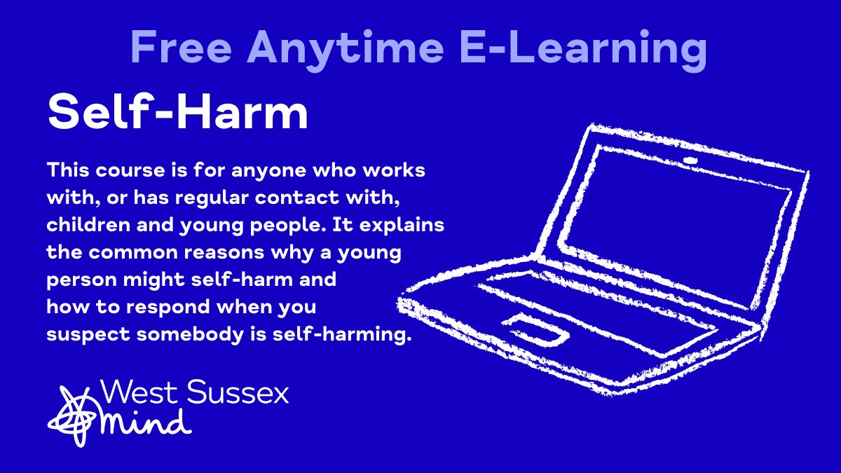 Free Anytime E-Learning: Self-Harm.⁠ ⁠
selfharmelearning.eventbrite.co.uk ⁠
⁠
⁠#learning #training #education #tips #course #courses #employees #selfharm #support ⁠
⁠
Please visit westsussexmind.org to understand more about our services.