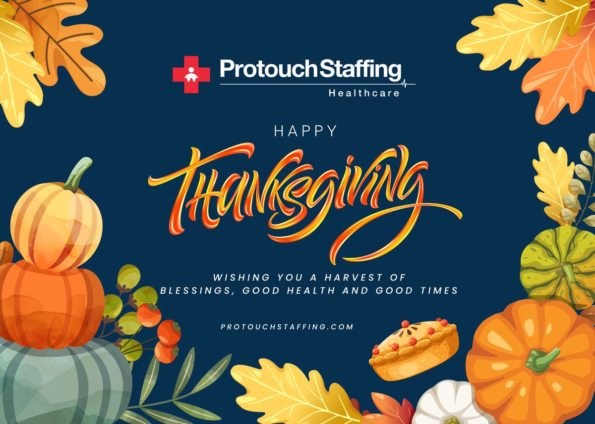 ProtouchHealth's tweet photo. This Thanksgiving Day, we are grateful for our clients, well-wishers &amp; employees a Happy Thanksgiving Day.
#thanksgivingday2022 #thanksgivingday2022wishes #thanksgivingdaycelebrations #Protouchstaffing https://t.co/HnFYOAXhZE