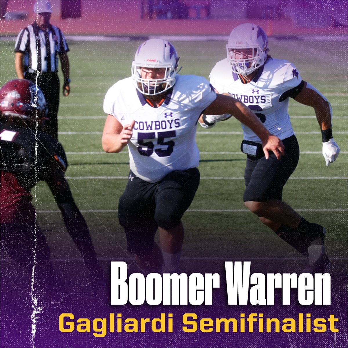 HSUAthletics's tweet photo. You can vote for Boomer Warren as part of the Gagliardi Trophy fan vote at 

https://t.co/p450YLZa6T https://t.co/WLqqM917LB