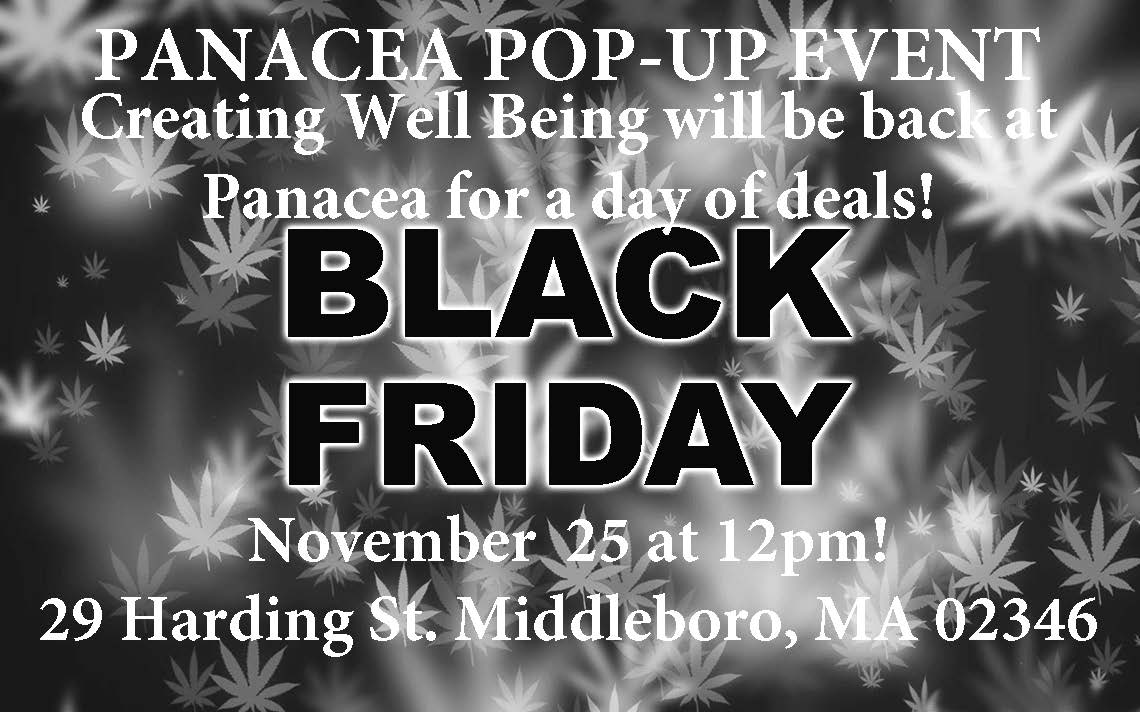 WellCreating's tweet image. Have any Black Friday plans? Stop by Panacea Wellness Dispensary for some great product and come see us with any questions regarding your medical card or to book an appointment! First time patients and renewals are welcome!