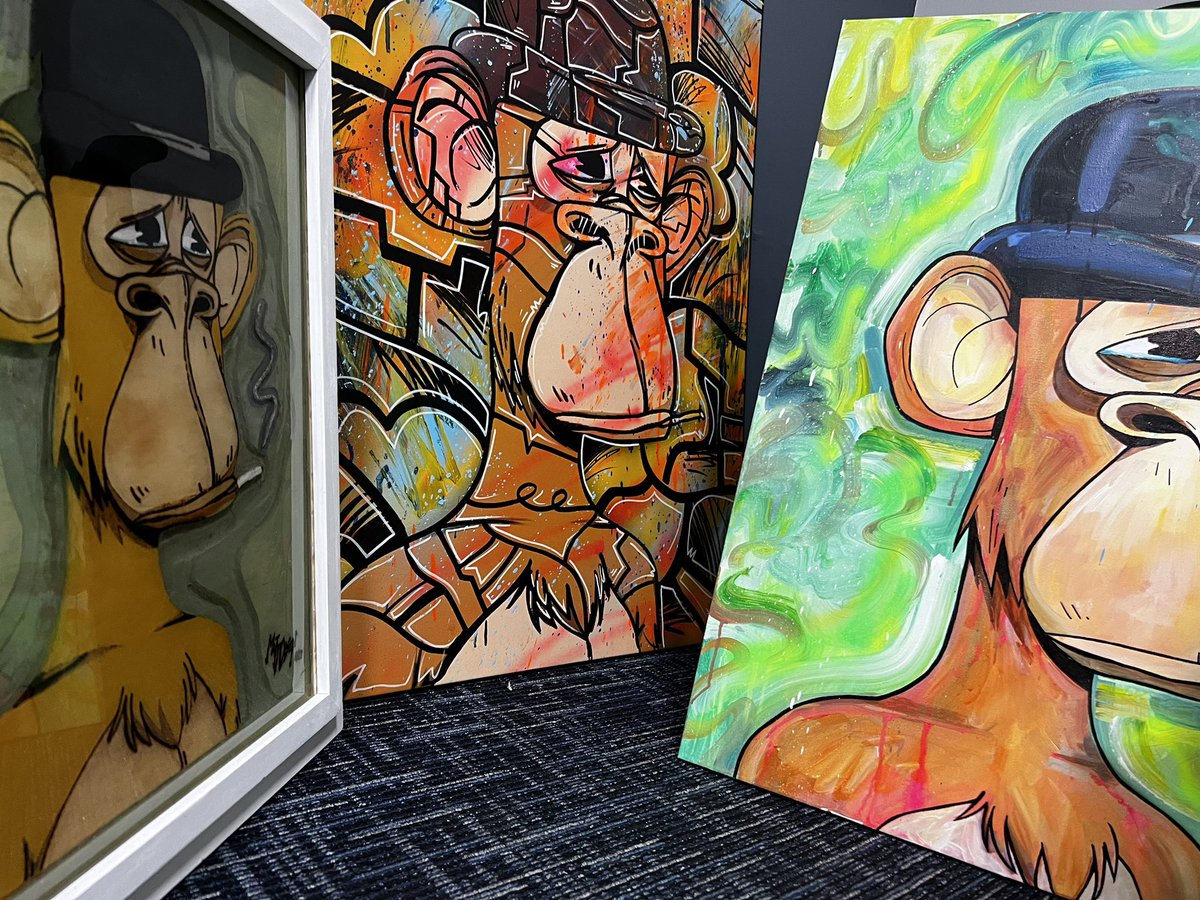 Gallery of BAYC 4081 getting all set up for Art Basel! <a href="/BoredApeYC/">Bored Ape Yacht Club 🍌</a>  <a href="/thelabmiami/">The LAB Miami</a>