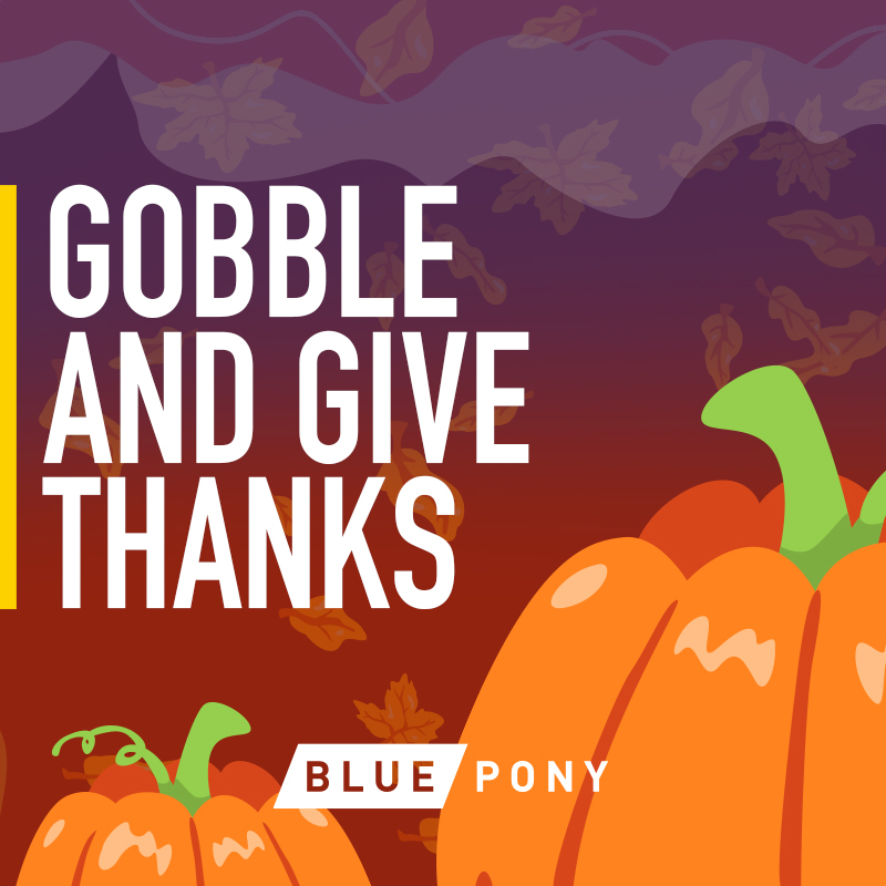 BluePonyDigital's tweet photo. Blue Pony wishes everyone a great holiday weekend, and we look forward to serving you when we return to the office Monday, November 28! https://t.co/UilEdk0ZhN