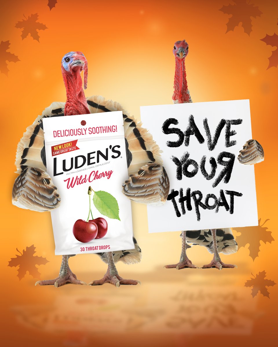 Relieve that sore gobble this Thanksgiving with Luden’s Wild Cherry drops. #iheartludens #HappyThanksgiving 🍒 🦃 🍗