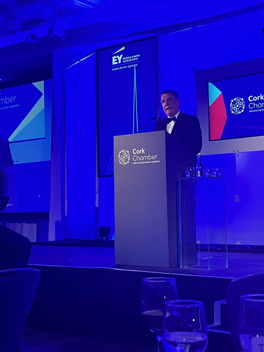 Back in the rebel county after a fantastic <a href="/CorkChamber/">Cork Chamber</a> Dublin Dinner last night! The buzz in the room was amazing, lots of hoarse voices this morning from hours of chatting and networking! Great to see everyone again in person. A huge bualadh bos to our events team! #CCDD22 👏👏