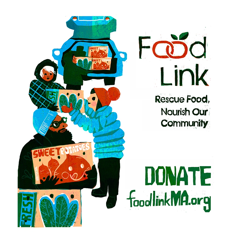As you celebrate this season of gratitude and bounty, imagine: what if Thanksgiving was year-round?

Donate to support food rescue. Your gift will make an impact. foodlinkma.org/make-a-gift

(Illustrations by Kari Percival)

#foodsecurity #endhunger