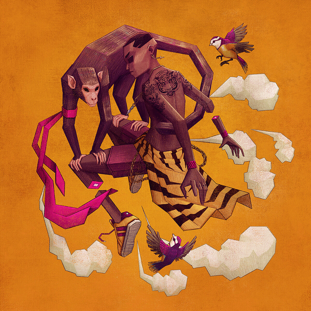 Behance on Twitter "Spirit animals illustrated by andresmoncayo — see