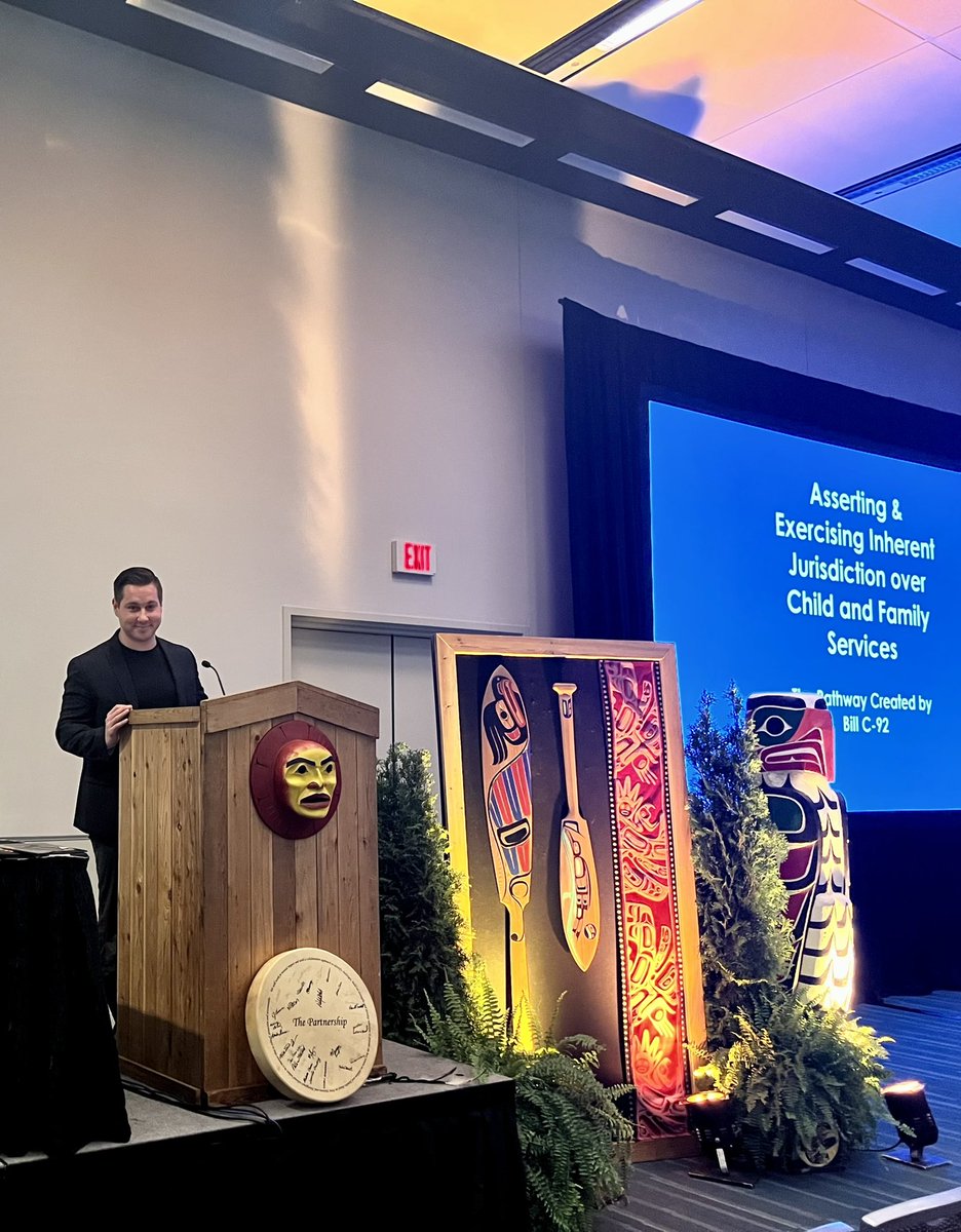 Senior Consultant, Dennis Burnside, speaking at Indigenous Child &amp; Family Services Directors’ ntl conference in Vancouver. Sharing story of creating Canada’s 1st Coordination Agreement &amp; Fiscal Agreement. ourchildrenourway.ca/conference/age…