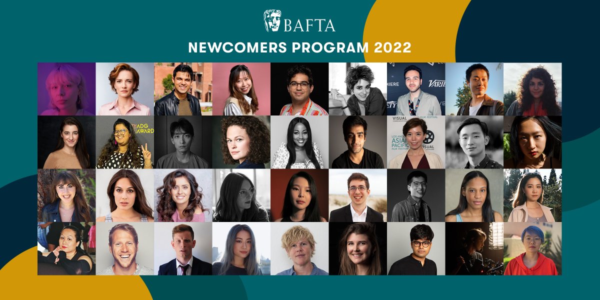 BAFTAUS's tweet photo. Meet the 2022 US Newcomers ✨

This four-year new talent initiative recognizes and supports international professionals and students who have recently moved to Los Angeles or New York to further their development and career. https://t.co/Dt4SFCdQ9n