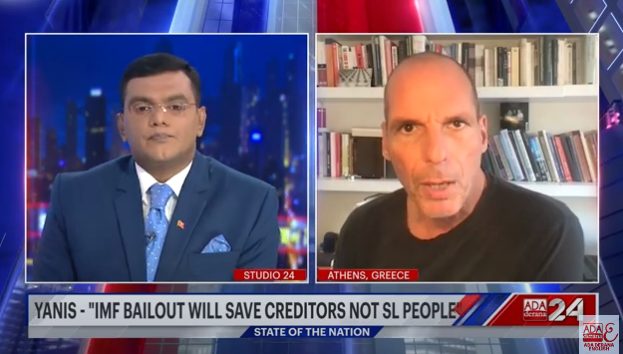 🇱🇰 Yanis Varoufakis on Sri Lankan TV 'The IMF is not your savior. The IMF is your destroyer'