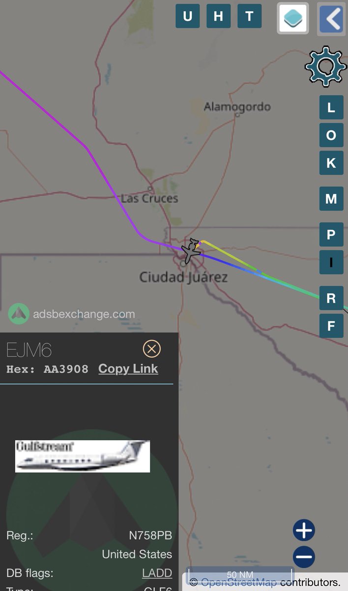 NFLJetTracker's tweet photo. Jeff Bezos jets have been busy. N271DV started in New Haven CT, flew to Boston suburb, then El Paso, and ended in Seattle. N758PB flew from Seattle to El Paso and is still there. Will Bezos be the new @Commanders owner? https://t.co/MYiSWAeALB
