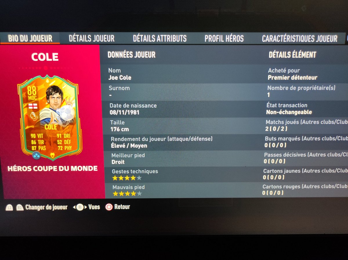 tomix1299's tweet photo. @FansdeFUT Cole 🏴󠁧󠁢󠁥󠁮󠁧󠁿🤷
Je cherche a amélioré l'équipe mais je sais pas trop quoi faire? Peut être en défense 
J'ai 380k pour amélioré

En jeu je joue en 4222 avec leao et jesus devant Cole a gauche et ljungberg a droite https://t.co/jjzofobBOI