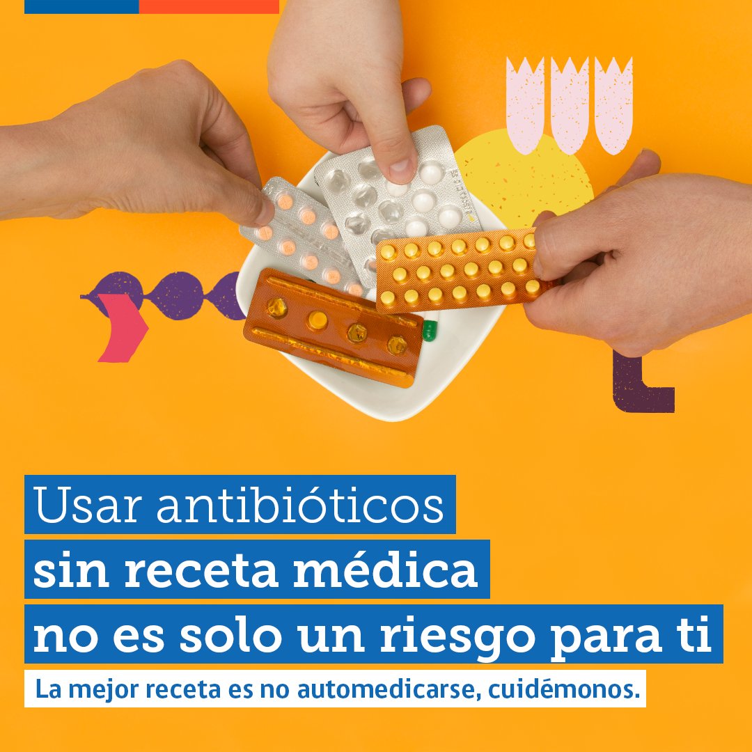 ministeriosalud's tweet photo. ¡La mejor receta es no automedicarse! 
Depende de ti que una bacteria se haga más resistente 
¡No te automediques! 🚫💊

#RAM2022 #Antimicrobianos #ResistenciaAntimicrobiana https://t.co/jbZVKlDUjG
