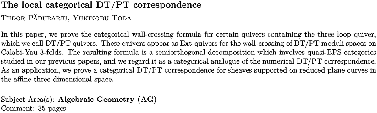 math.AG Algebraic Geometry daily arXiv submissions tweet media