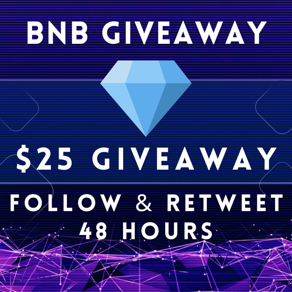 5 winners will get $25 #BNB each, just follow &amp; retweet ✔️