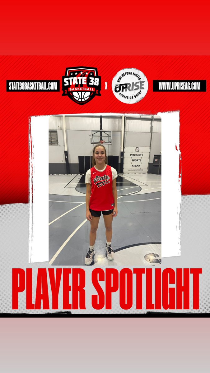 Uprise_Hoops's tweet photo. 🚨@state38bball Player Spotlight‼️
Ayslee Stone
Selected by her coaches for her never back down from a challenge approach and always showing up to compete.
Congrats & Keep working Ayslee!
#State38 #PlayerSpotlight #Together #DrivenByPurpose #CommittedToExcellence https://t.co/Rt3Q6wrfgV
