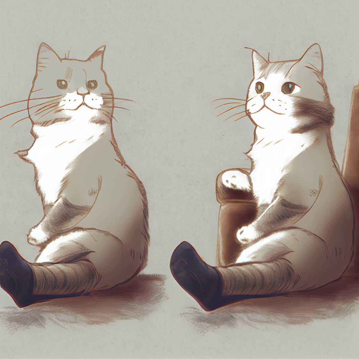 IrdandMJ's tweet photo. I may have peaked with this. #midjourney #midjourneyV4 #CatsOfTwitter #aiartcommunity https://t.co/pzZF8yx930