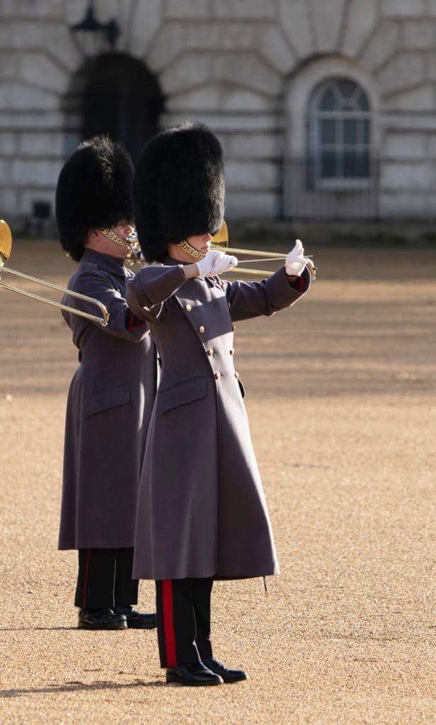 🇬🇧King Charles III hosts President Cyril Ramaphosa at Buckingham Palace.🇿🇦 The band supported the arrival of President Ramaphosa in full ceremony at Horse Guards Parade, marking the start of his visit to the United Kingdom. #SouthAfrica #King #britisharmymusic