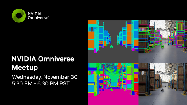dlaqab's tweet photo. Sign-up for the NVIDIA Omniverse meet up at AWS re:Invent to learn more about Omniverse Replicator as well as how to create physically accurate 3D data to bootstrap and train your computer vision models. https://t.co/9JUFqsyaox https://t.co/IIGiIKF6KP