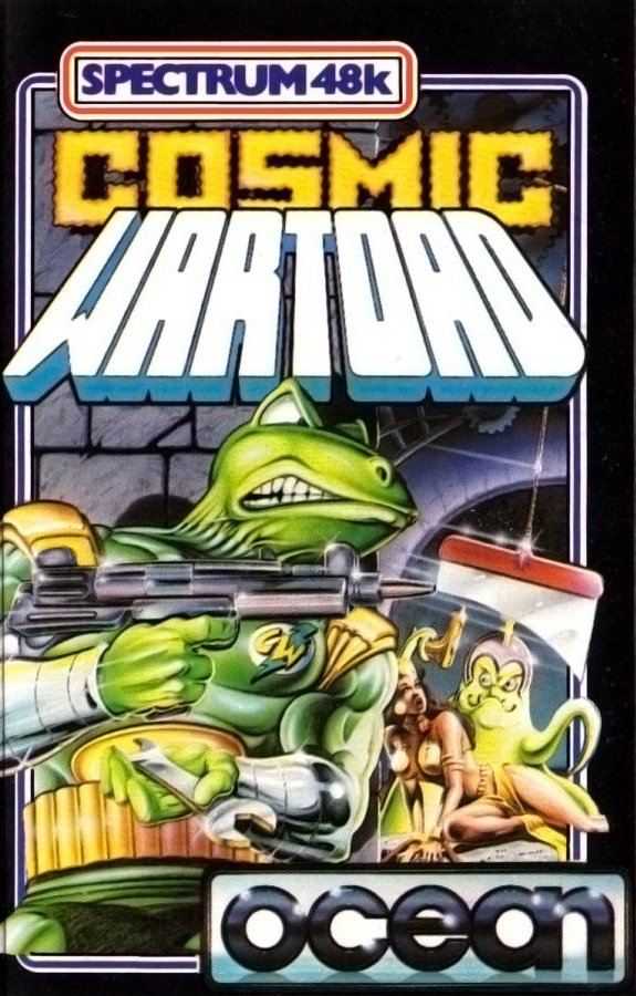leither_mark's tweet photo. A 1985 release Cosmic Wartoad by Ocean Software

By  - John Gibson, Simon Butler, D. C. Ward
Cover art - Bob wakelin

Cover image upscaled and cleaned

https://t.co/wZbY0vfzd1

#retrogaming #retrogames #gameart #8bit #retro #zxspectrum #oceansoftware #cosmicwartoad https://t.co/Iw8gAIvdvA