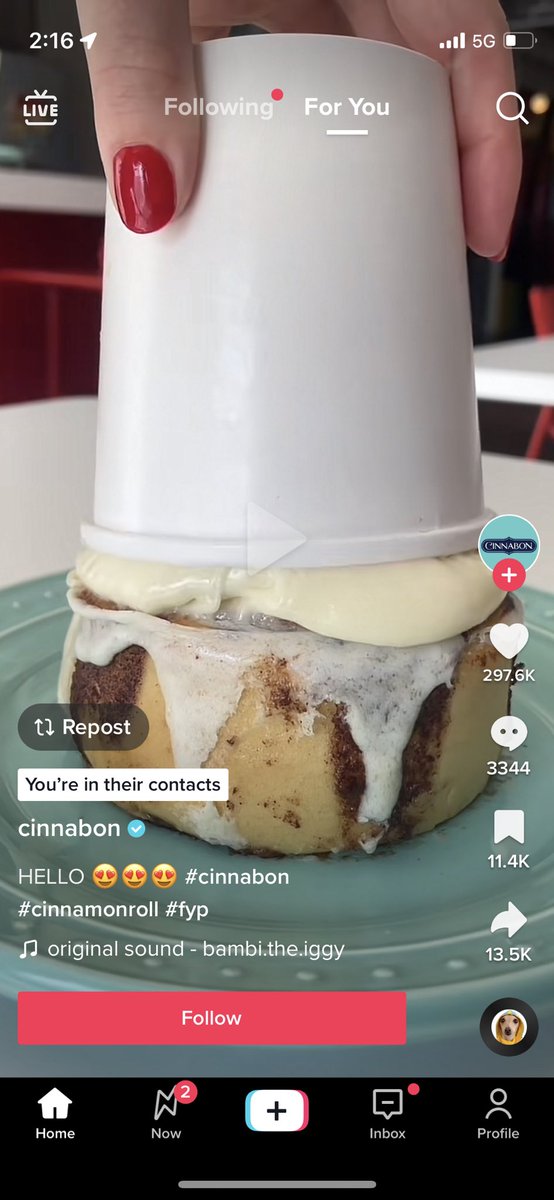 batmegg's tweet photo. Why’s @Cinnabon got my number ? https://t.co/GC43Wb0OiW