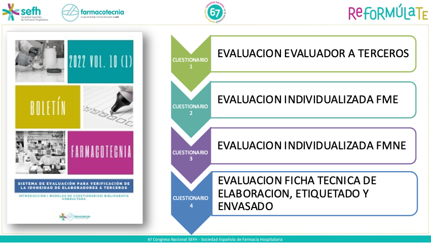 Sistema de evaluación para verificación de la idoneidad de elaboradores a terceros, herramienta proporcionada por <a href="/farmacotecnia/">farmacotecnia.sefh</a> para garantizar la calidad 🎖️y seguridad 🛟 de las preparaciones a terceros por <a href="/martagarpa/">MARTA GARCIA</a>  #sefh22 #compounding #formulacionmagistral