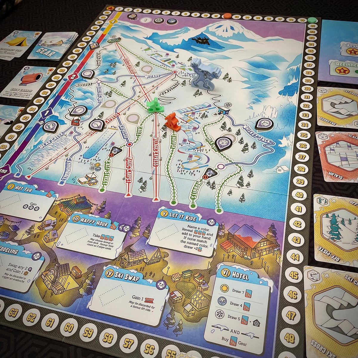 TheBoardDad's tweet photo. Skull Canyon Ski Fest is a fun option to play with family!  @Pandasaurusgame #boardgames #bgg #boardgame https://t.co/oxAWXOrob7