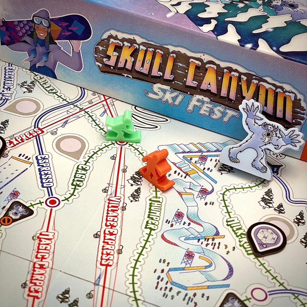 TheBoardDad's tweet photo. Skull Canyon Ski Fest is a fun option to play with family!  @Pandasaurusgame #boardgames #bgg #boardgame https://t.co/oxAWXOrob7