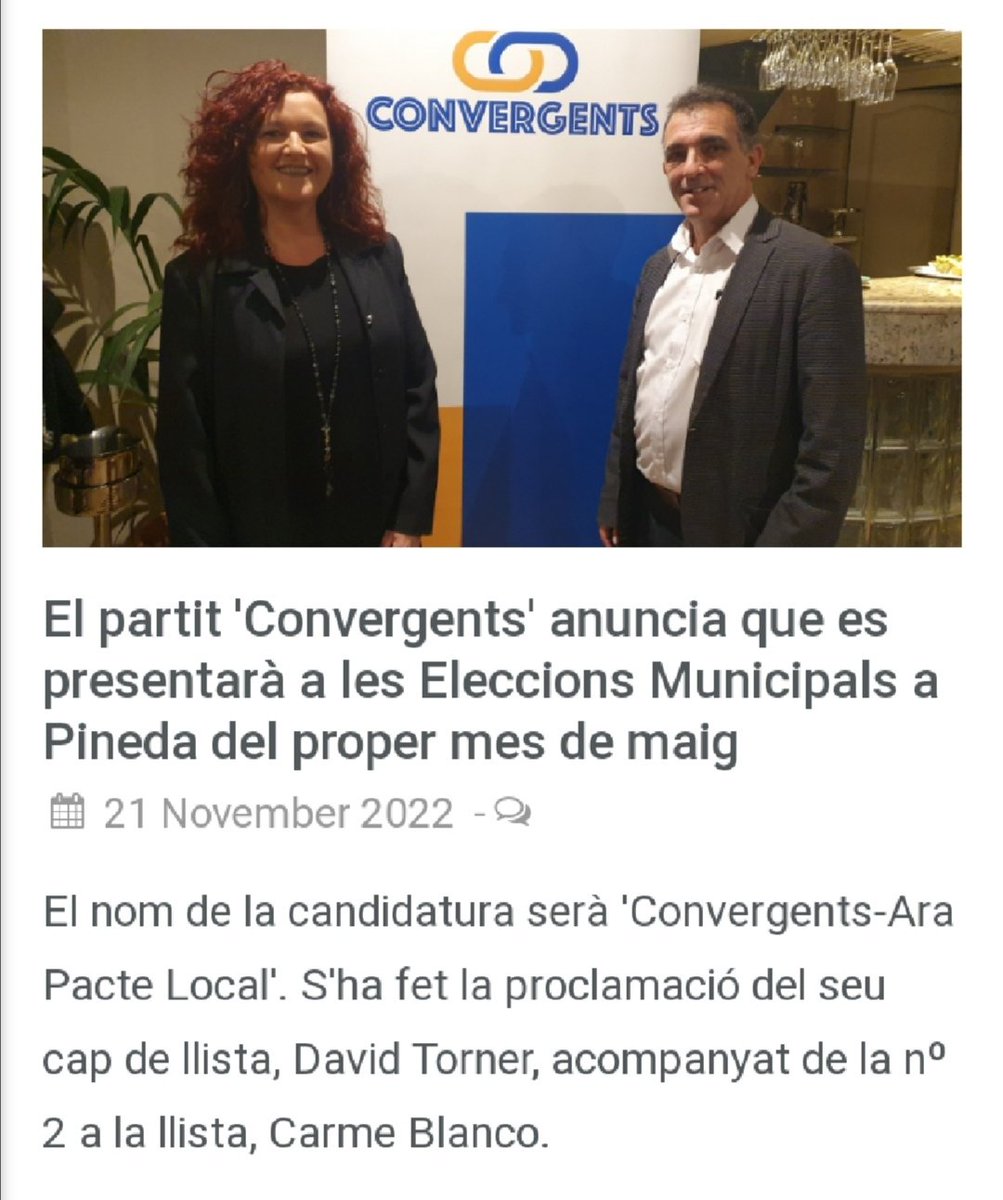 ConvergentsPin's tweet photo. Presentació caps de llista.
Moltes gràcies a tots
#Convergents #convergentspineda @ConvergentsPin @datorner #radiopineda #pinedademar https://t.co/7BPoh08fwz