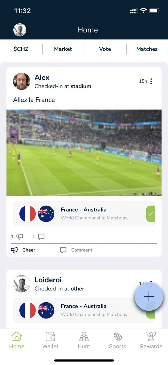 Tried the check in feature in Doha yesterday. Eventually fan token holders will get rewarded the more they watch their favorite teams.