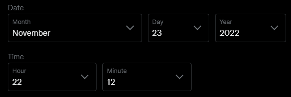 This tweet is scheduled for a year from now, let's see who of the 5 of us still plays  <a href="/737Nike/">Nike</a> <a href="/jamz24s/">levon james</a> <a href="/JaxeeeFN/">Jaxi</a> <a href="/marrkkmo/">MARK</a>