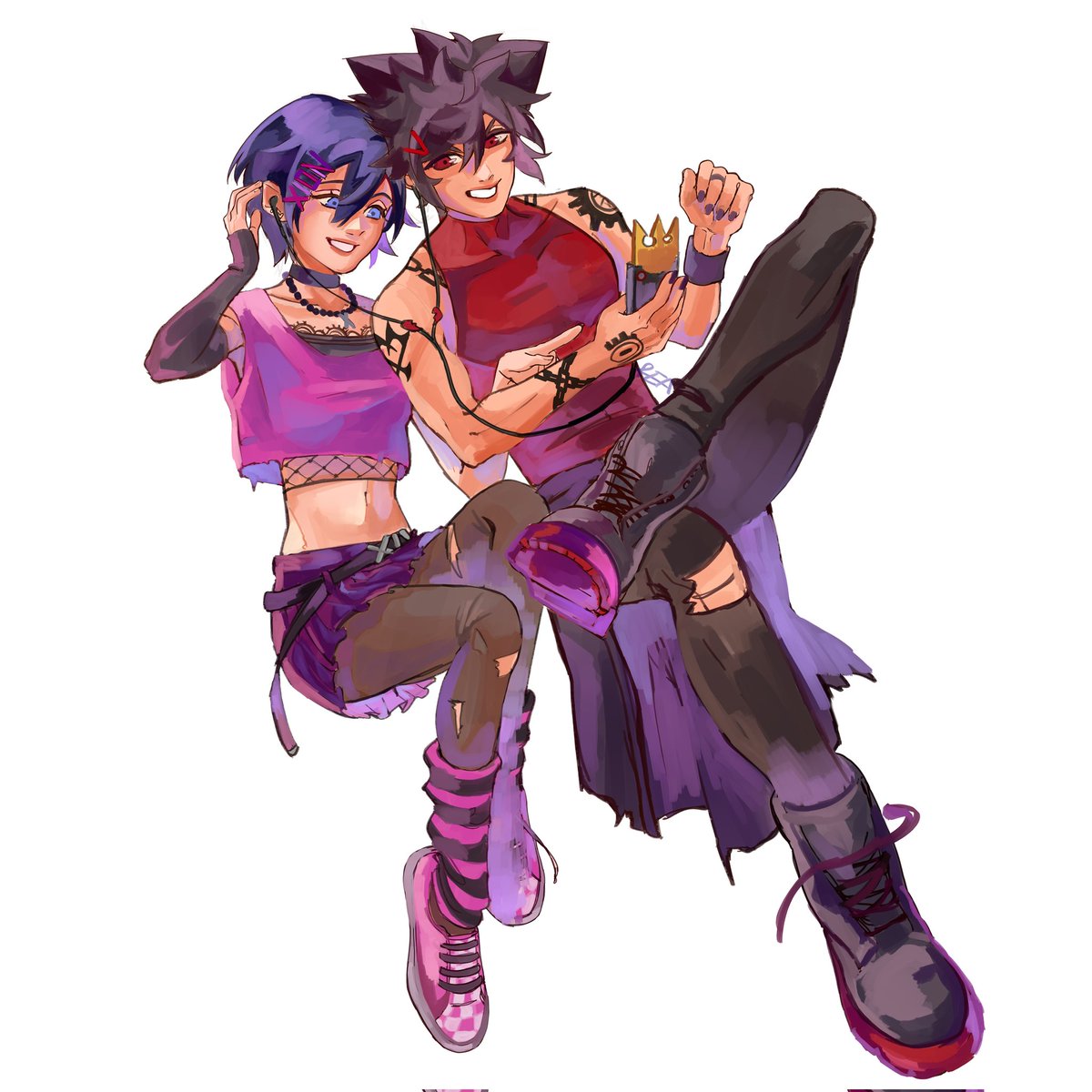 a dynamic pair of siblings 
#kingdomhearts #Xion #Vanitas
