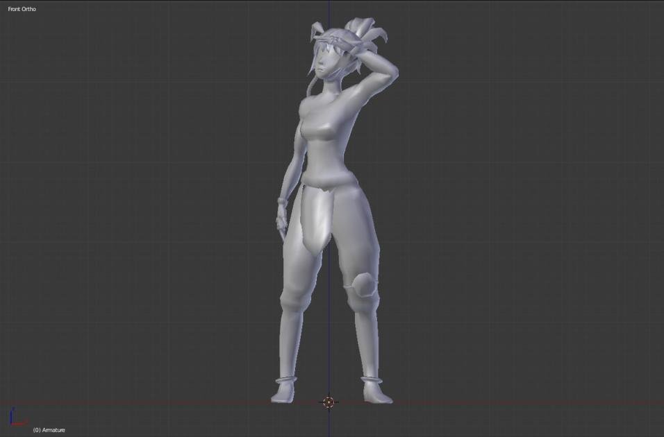 Been a few days since the last post. been sick this week. Managed to get around to rigging our fighter 👊👊 Ready for some sweet animations soon.🤔 imagining some sweet aerial combos

#Gamedev #indiedev #madewithunity #blender #characterart #characterdesign  #blender #indiedev