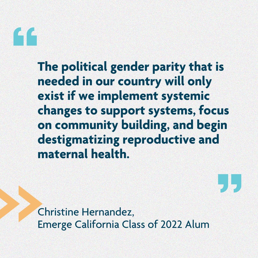 EmergeCA's tweet photo. Thank you to #EmergeCA Alum Christine Hernandez (@hernandezC2C) for sharing her story of the challenges involved in running for office while expecting with @MsMagazine๐
We need more moms leading at decision making tables - thank you for your leadership.
https://t.co/X5hf8Tm3tf https://t.co/oQQrJWFP0q