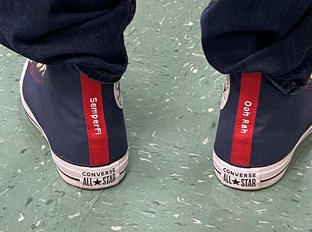 Seamus Campbell (@seamuswcampbell) on Twitter photo What an incredibly thoughtful Thanksgiving/retirement gift from a wonderful <a href="/HPRwildcats/">High Point Regional High School</a> student... <a href="/USMC/">U.S. Marines</a> Chuck Taylor's!!!! #SemperFi What an incredibly thoughtful Thanksgiving/retirement gift from a wonderful <a href="/HPRwildcats/">High Point Regional High School</a> student... <a href="/USMC/">U.S. Marines</a> Chuck Taylor's!!!! #SemperFi
