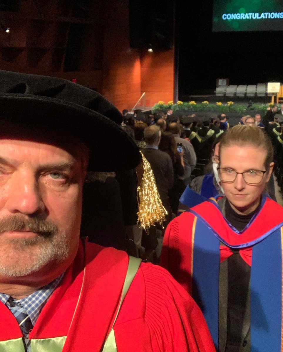 DrStanfordBlade's tweet photo. An honour to congratulate our amazing @UofAALES grads-which I did at this morning’s @ualberta Fall Convocation. Congratulations to Hon Degree recipient Jalal Barzanji-thank you for a remarkable address. (I’m happier than I look with @UAlbertaKSR Dean Pyke!) #Ualberta22 #ualberta https://t.co/VTkNPPaD6J