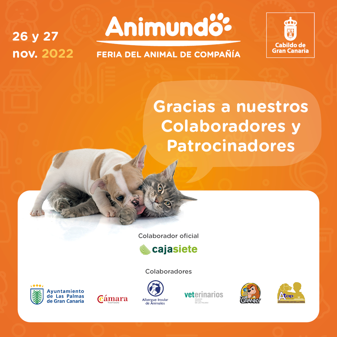 infecar's tweet image. Gracias por hacer posible la 5ª edición de  #Animundo 🐶🐱, la Feria del Animal de Compañía.

Esta feria no sería posible sin los patrocinadores, colaboradores, expositores y visitantes que la hacen posible cada año. 

¡Gracias a tod@s!

bit.ly/Entrada_Animun… 🐶🐱