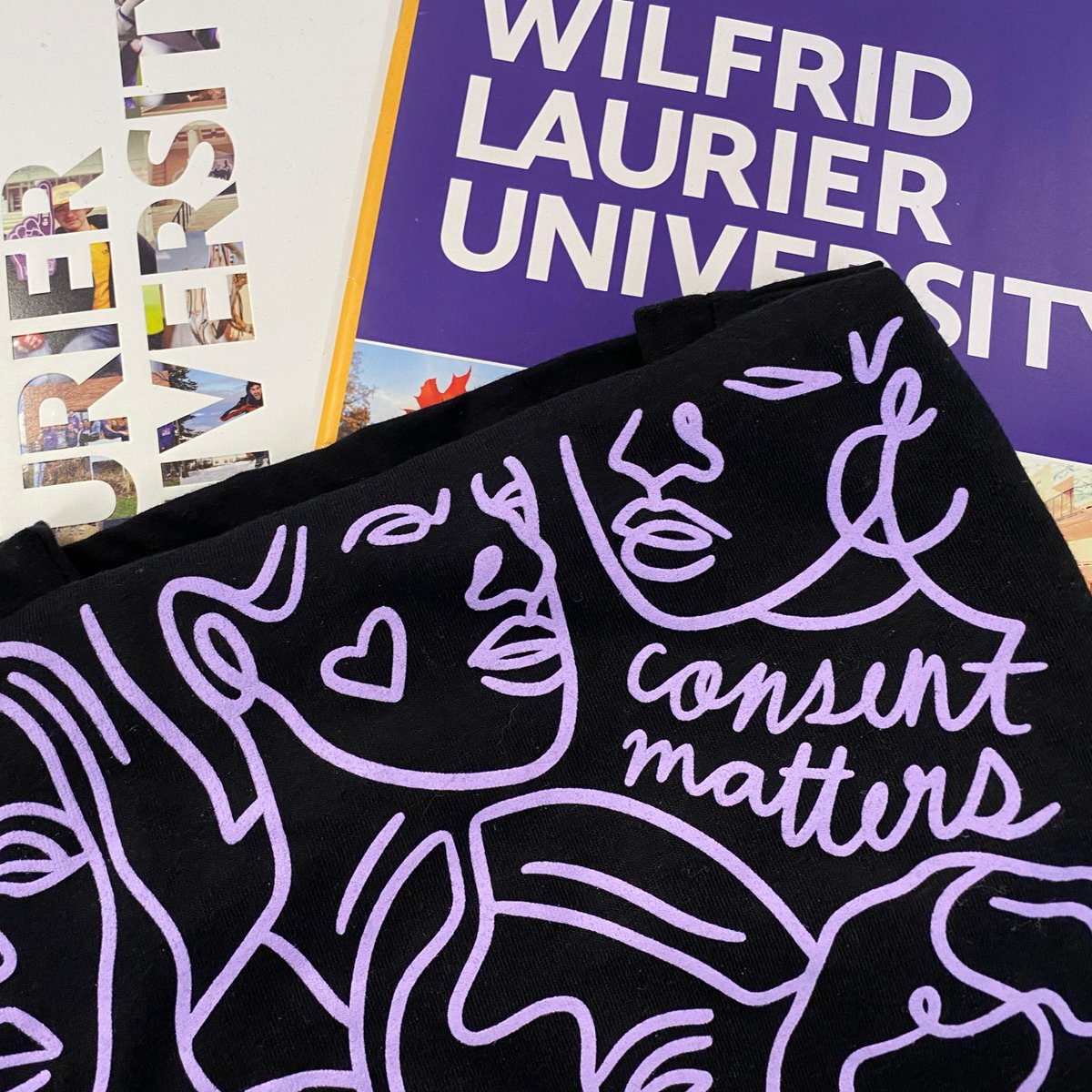 #16DaysofActivism Against Gender-Based Violence begins Nov. 25.

Nov. 25:  Wear purple and tag #ConsentMatters
Nov. 28 &amp; Dec. 1: Student workshops
Dec. 6: Instagram takeover
Dec. 8 &amp; 9: Drop-in care space

🗓 Events: bit.ly/3XtK5w2

📷 Shirt by Trisha Abe for <a href="/SASCWR/">Sexual Assault Support Centre of WR</a>