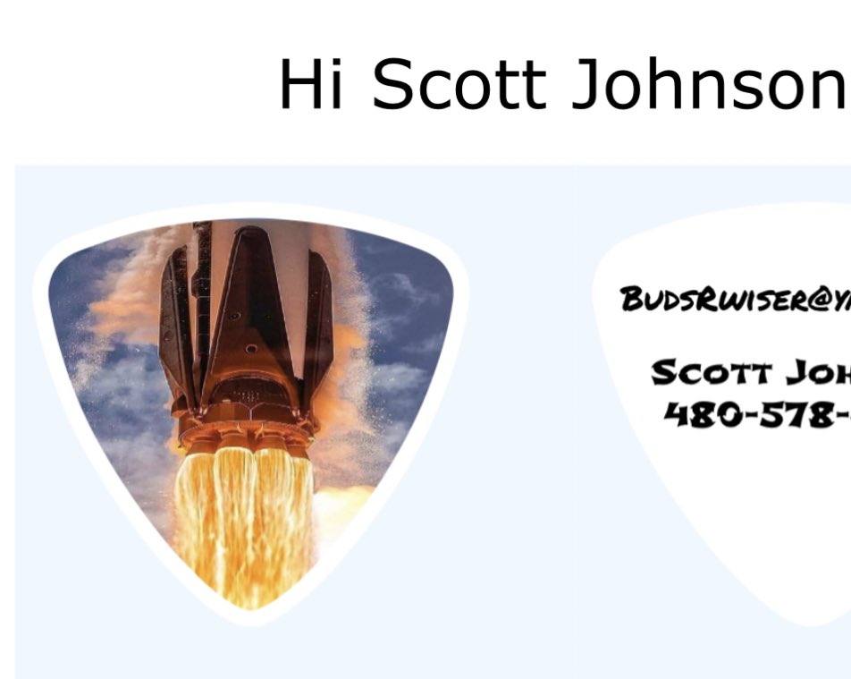 BudsRwiser's tweet photo. New phone number means new #clayton guitar picks.  Blast off #spacex style for this batch. https://t.co/PVxYvozUSV