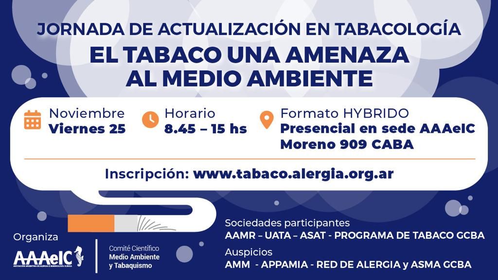 asat_arg's tweet photo. Este viernes AsAT participará de la Jornada de Actualización en Tabacología. Podes participar de manera presencial o virtual inscribiéndote en el siguiente enlace: https://t.co/fpJf6gEJwO
Los esperamos https://t.co/Ck8UpvUqug