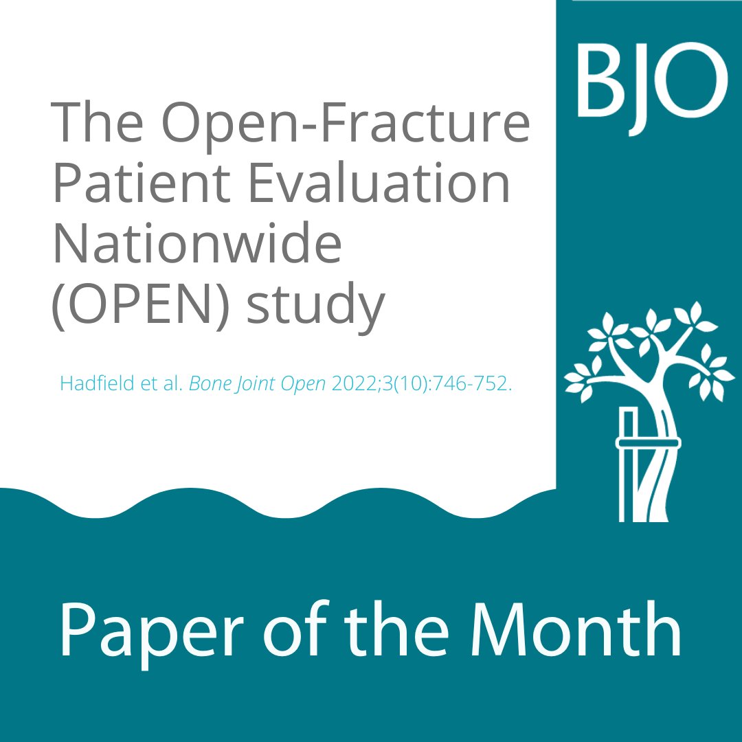 BoneJointOpen's tweet photo. This study describing the epidemiology of open fractures in the UK was the most-read paper in last month's issue of #BJO. 

Read it for free today!

#OpenAccess #OrthoTwitter #Trauma @jnhadfield @tomi_omogbehin @cebrookes92 @BrethertonC @Williameardley 

https://t.co/208gBkKnDb https://t.co/fYTyuUdM6i