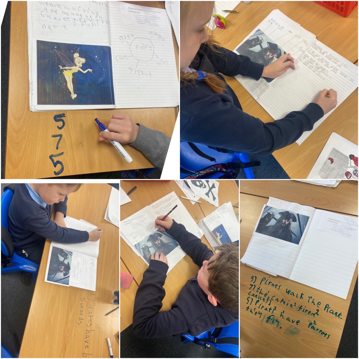 BankheadPrimary's tweet photo. #Bookweekscotland in room GP 📚 We focussed on writing acrostic poems based on characters from Peter Pan, written by Scottish novelist &amp; playwright J.M. Barrie. We then selected books from our school library and researched the Authors during ICT. #BookWeekScot #BankheadwillSOAR https://t.co/4py8l8UNVn
